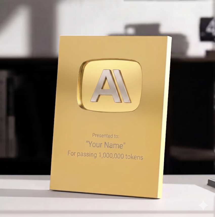 Custom token trophy
